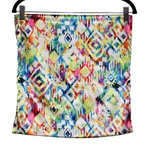 Decorative Pillow Case Silky Colorful 16”x16” Handmade